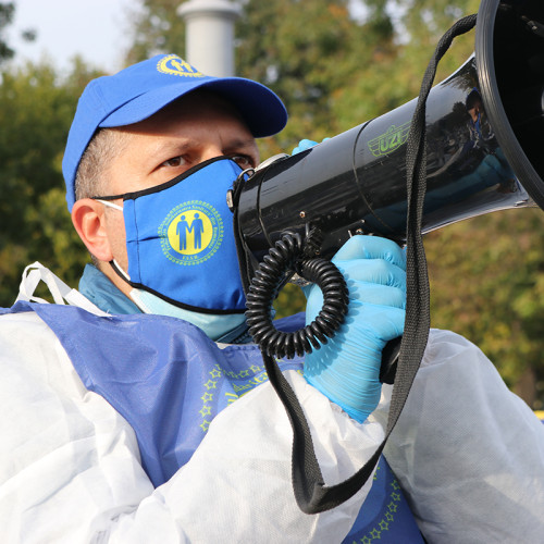 Protestul sindicatelor împotriva reducerilor salariale în sănătate