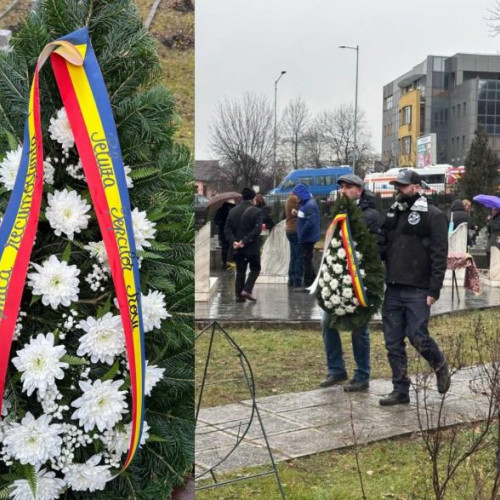 Suporterii Universității Cluj omagiază eroii Revoluției din 1989