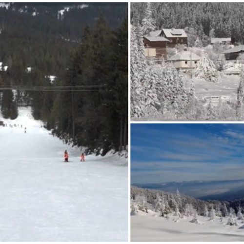 Harghita, tărâmul vacanțelor: zăpadă din belșug pentru schi și săniuș