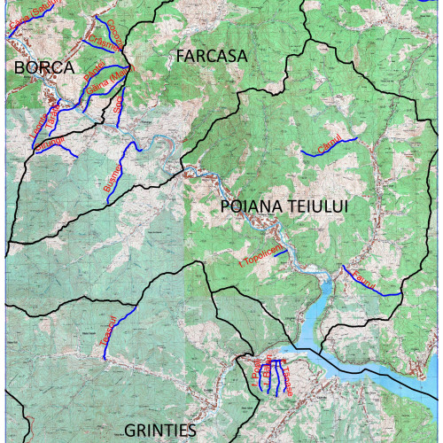 Harta de risc pentru torenți, realizată în Neamț