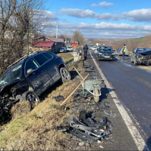 Accident rutier grav pe DN14 între Sibiu și Mediaș: O familie din Cluj, printre victime