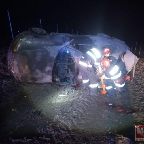 Accident tragic în Manastireni: un tânăr de 21 de ani în comă după răsturnarea mașinii