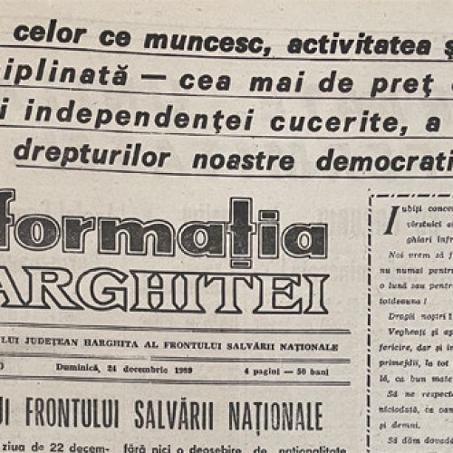 Manifestări pentru libertate și demnitate în județul Harghita