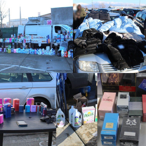 Poliția din Târgu Jiu a descoperit vânzători de bunuri contrafăcute