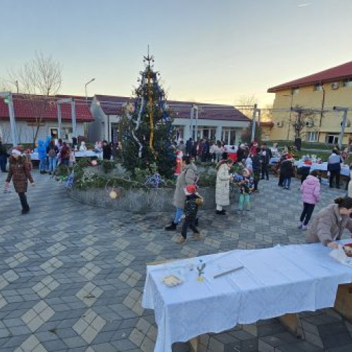 Copiii din comuna Gruiu au adus magia Craciunului prin serbari si targuri de iarna