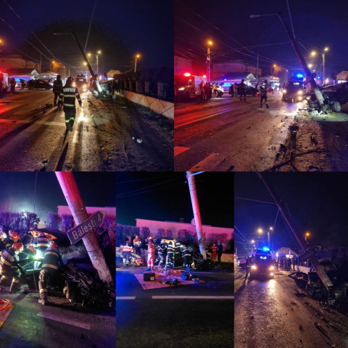 Accident rutier pe DN 67 D: Două persoane rănite