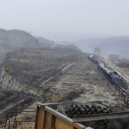 Alunecare de teren la Complexul Energetic Oltenia