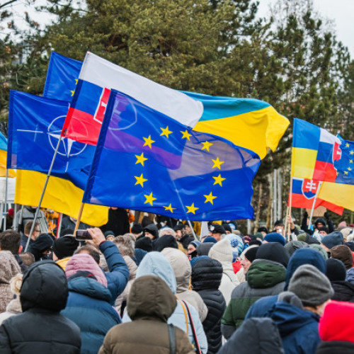 Proteste în Bratislava după întâlnirea lui Robert Fico cu Vladimir Putin