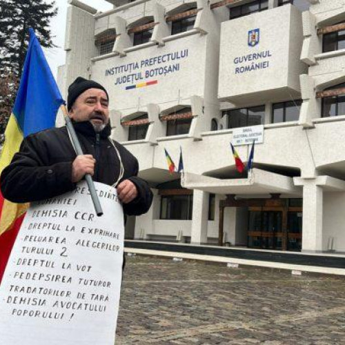 Protest neobișnuit de Ajunul Crăciunului la Botoșani