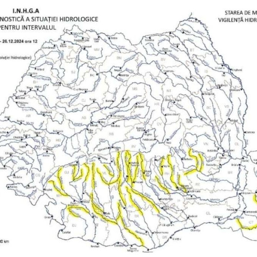 Avertizare de inundatii emisă pentru județul Dâmbovița