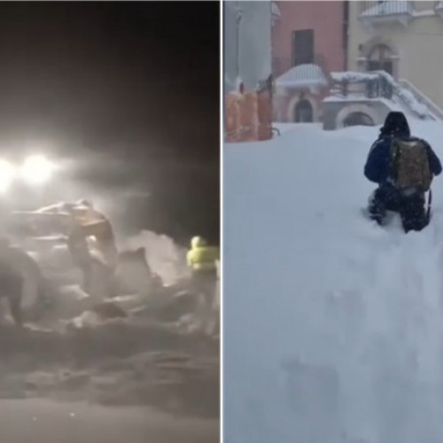 Furtuni de zăpadă afectează traficul în Croația și Bosnia