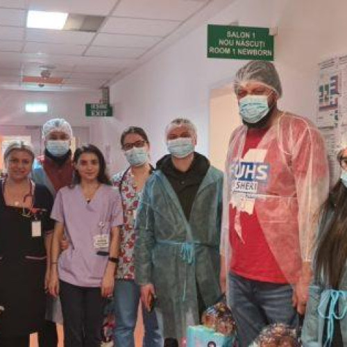 Acțiune caritabilă la Maternitatea Botoșani organizată de piloți