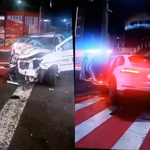 Accident grav în Borsa, Maramureș: trei polițiști răniți și un șofer fugit