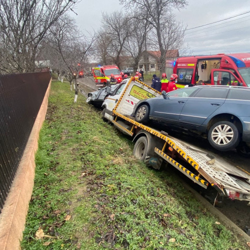 Accident rutier pe DJ 208 C, în apropiere de Vorona