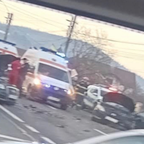 Accident rutier grav în Jibou: patru persoane rănite