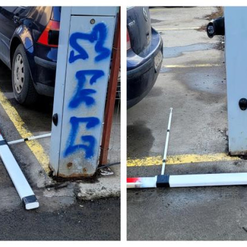 Clujeni din Florești, surpriză neplăcută de Crăciun: bariera de la stradă, ruptă