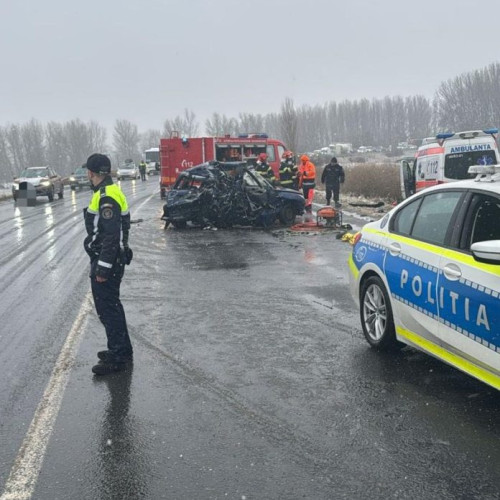 Accident rutier pe DN2 E85, lângă Adjud