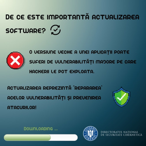 Actualizările software - o barieră împotriva atacurilor cibernetice