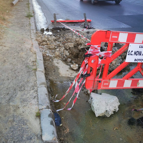 Încetarea temporară a furnizării apei potabile în Botoșani