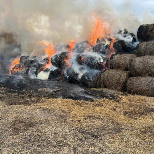 Incendiu devastator în Cetatea de Balta, intervenția continuă