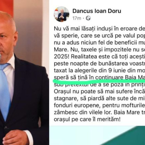 Primarul Doru Dancus în fața unei situații dificile