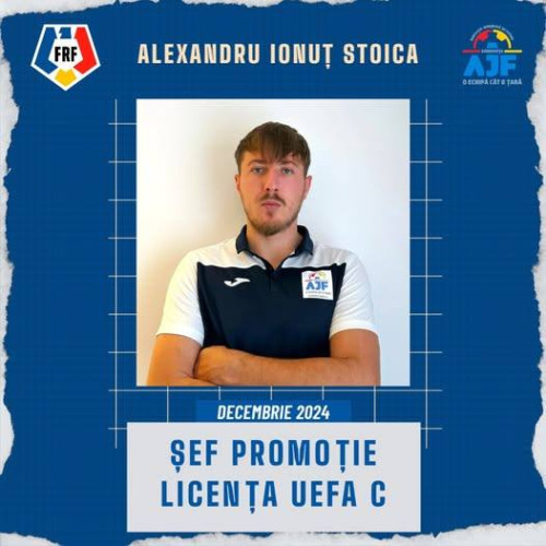 Alexandru Ionut Stoica se distinge la cursul pentru Licența UEFA C