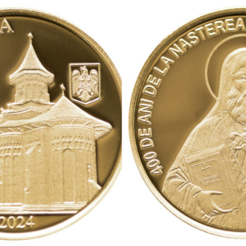 Banca Națională a României emite o monedă din aur cu ocazia aniversării Mitropolitului Dosoftei