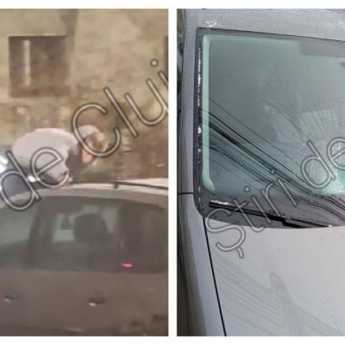 Incident șocant în cartierul Mănăștur: tineri distrug parbrizul unei mașini