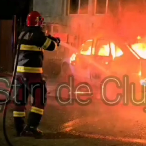 Incendiu de proporții pe strada Mehedinti din Cluj-Napoca, un bărbat grav rănit