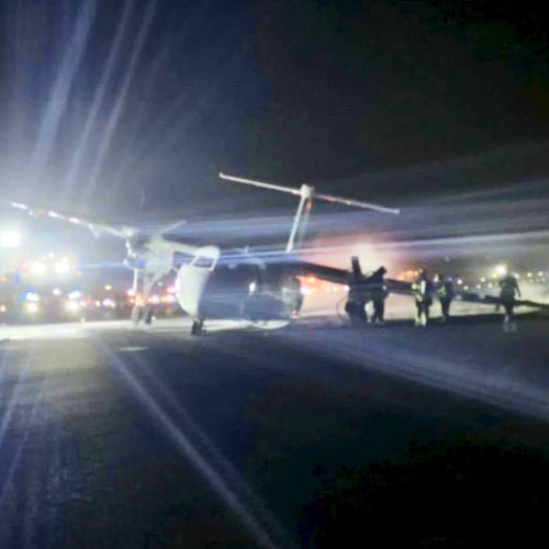 Incident pe aeroportul din Halifax: Zborul Air Canada Express 2259 a derapat