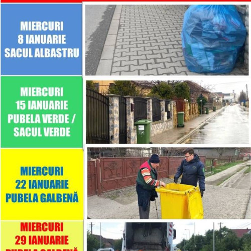 Calendarul de colectare a deșeurilor în Bistrița-Năsăud