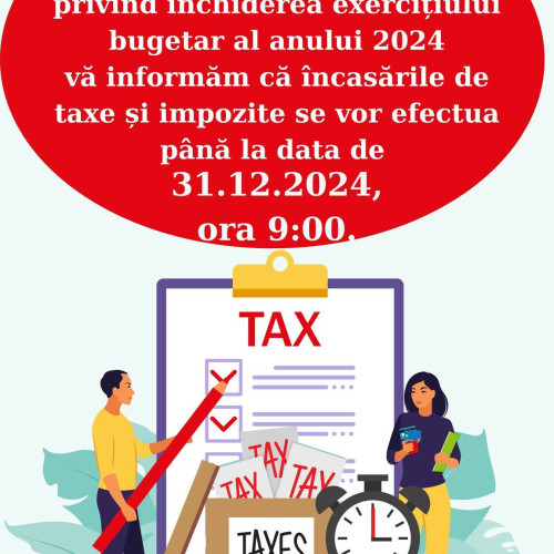 Ultimele șanse de plată a obligațiilor fiscale pentru locuitorii comunei Raciu