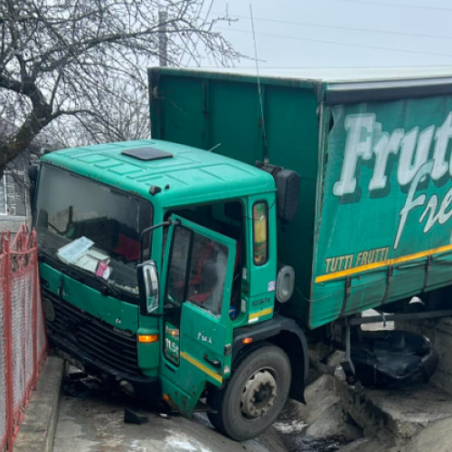 Accident rutier în Aghiresu-Fabrici, fără victime