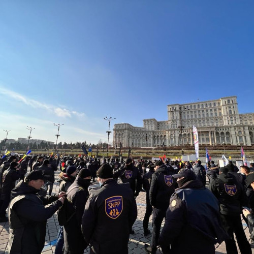 Protest al polițiștilor din România împotriva amânărilor salariale