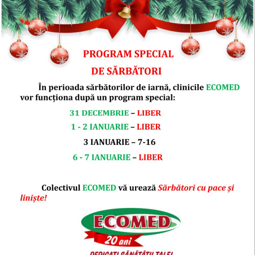 Ecomed Botoșani își reia activitatea pe 3 ianuarie