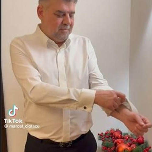 Marcel Ciolacu arată un tatuaj în semn de promisiune pentru impozite