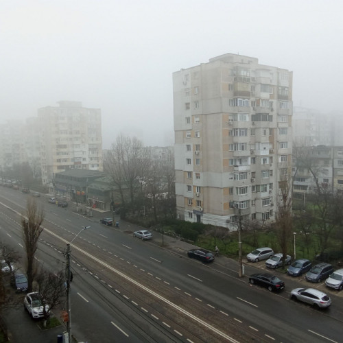 Galatiul rămâne sub Cod galben de ceață