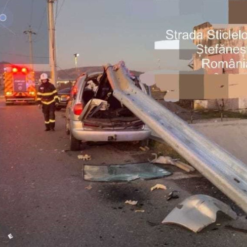 Accident rutier pe strada Sticlelor din Ștefănești