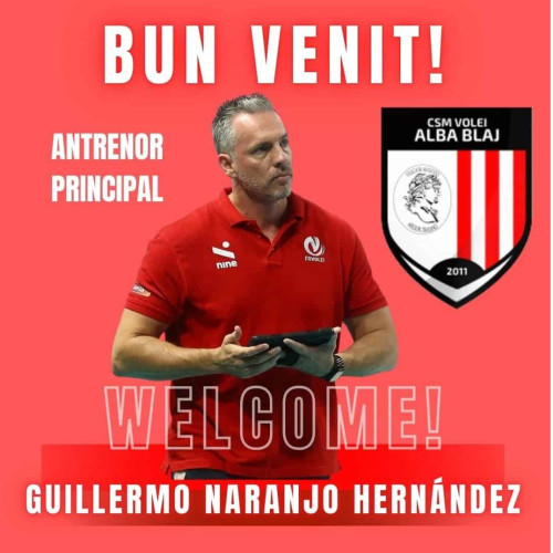 Guillermo Naranjo Hernandez devine antrenor principal la Volei Alba Blaj