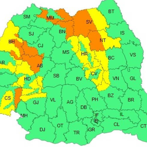Avertizări meteo: Precipitații semnificative în majoritatea regiunilor