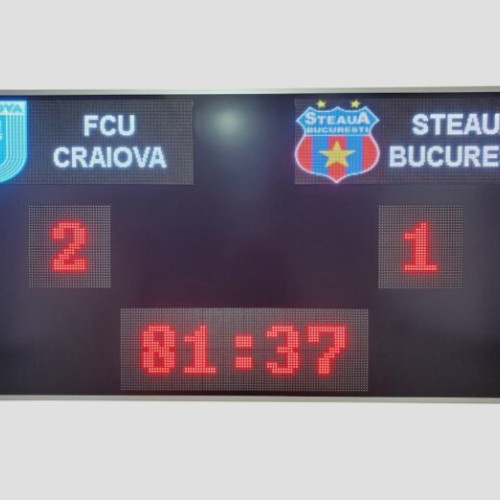 Tabela electronică, inima unui meci important