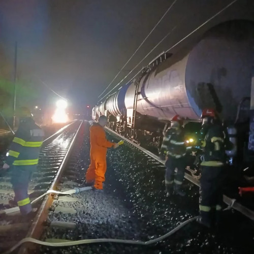 Risc de explozie în gara Albesti din județul Mureș