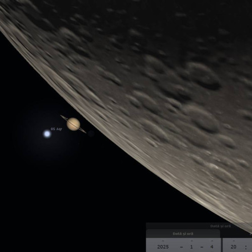 Ocultează Luna planeta Saturn pe 4 ianuarie 2025