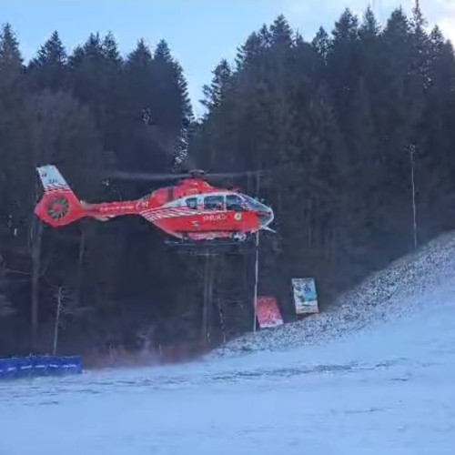 Accident grav pe pârtia din Bușteni: o femeie rănită grav