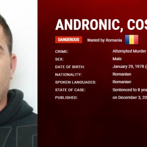 Un bărbat din Galați, pe lista celor mai căutați infractori europeni