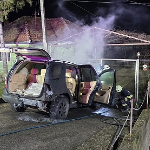 Incendiu la un autoturism în Satu Mare