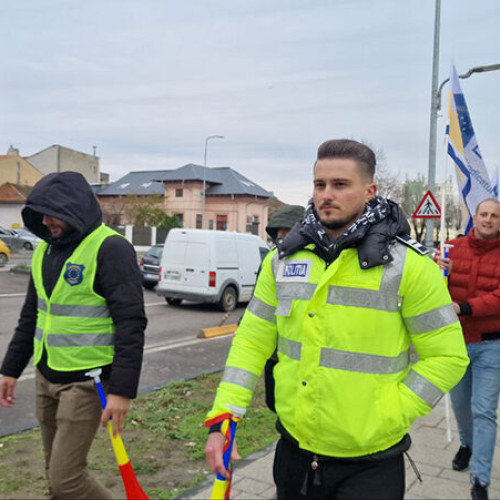 Protestele polițiștilor din Constanța împotriva măsurilor de austeritate
