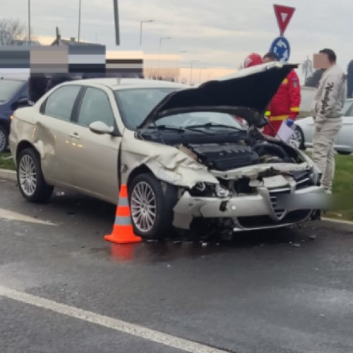 Accident rutier pe strada Ștefan cel Mare din Turda