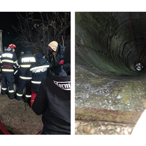 Pompierii doljeni salvează o persoană căzută într-o fântână în localitatea Izvoare