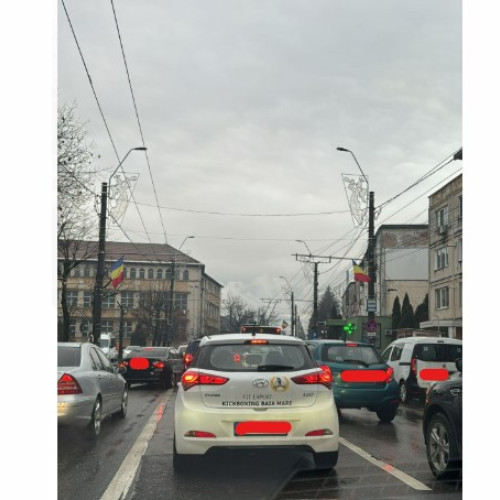 Protest al polițiștilor din Baia Mare în prima zi de activitate din 2025